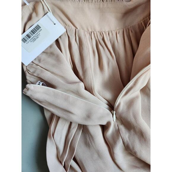 NWT Reformation Andee Halter Maxi Dress Size 4 CHAMPAGNE pink #2F502 - Picture 9 of 13